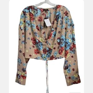 NWT AFRM Cropped Blouse.